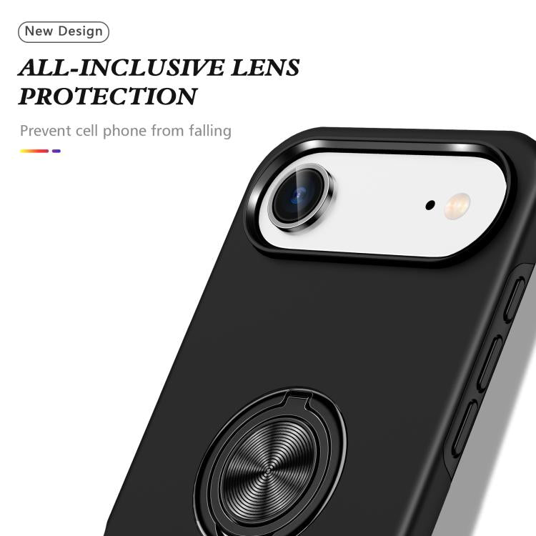 For iPhone Air PC + TPU Magnetic Phone Case with Invisible Ring Holder