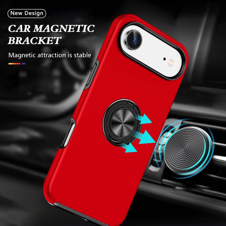 For iPhone Air PC + TPU Magnetic Phone Case with Invisible Ring Holder