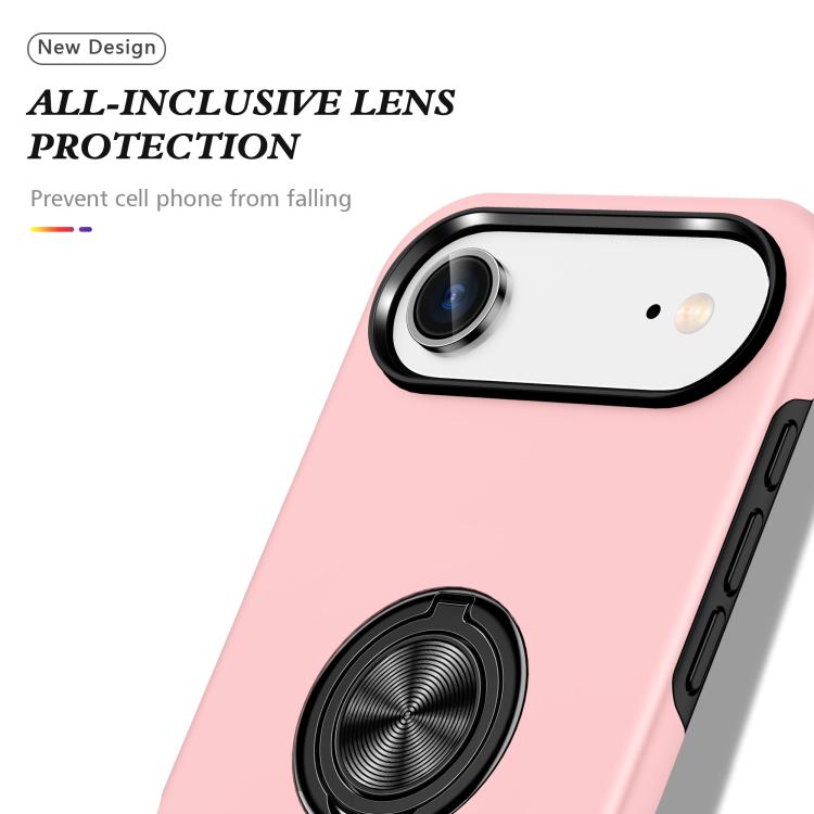 For iPhone Air PC + TPU Magnetic Phone Case with Invisible Ring Holder