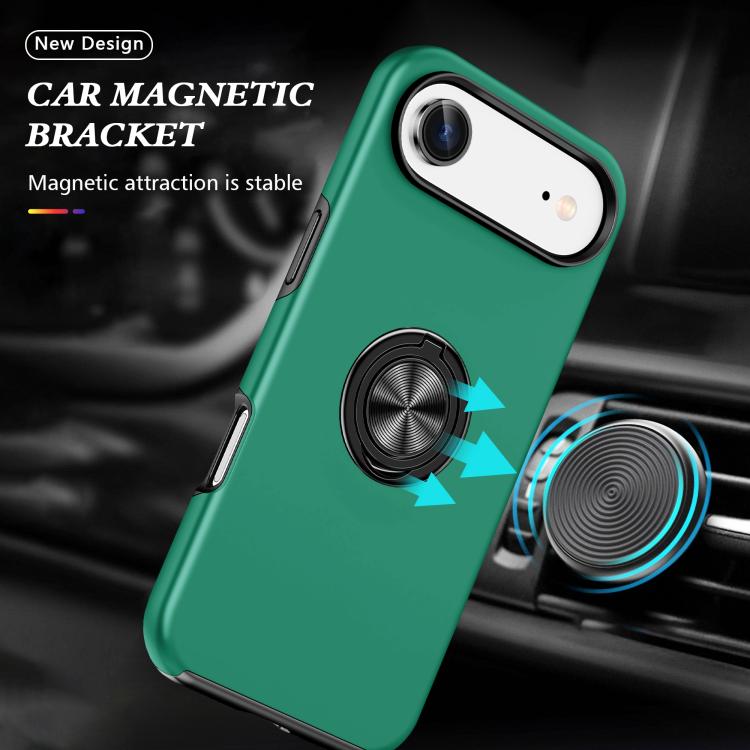 For iPhone Air PC + TPU Magnetic Phone Case with Invisible Ring Holder