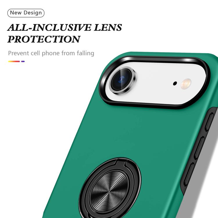 For iPhone Air PC + TPU Magnetic Phone Case with Invisible Ring Holder