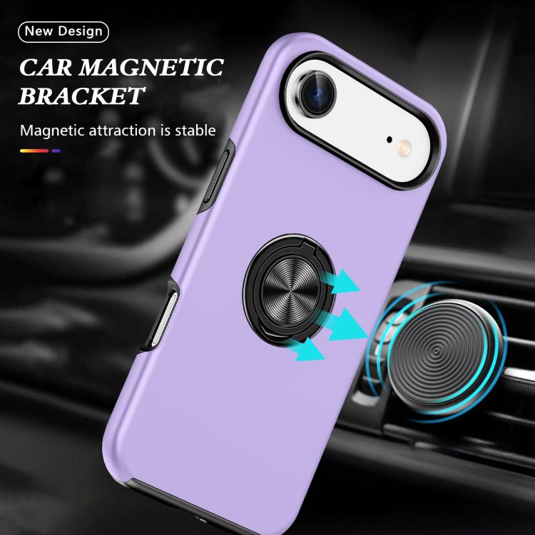 For iPhone Air PC + TPU Magnetic Phone Case with Invisible Ring Holder