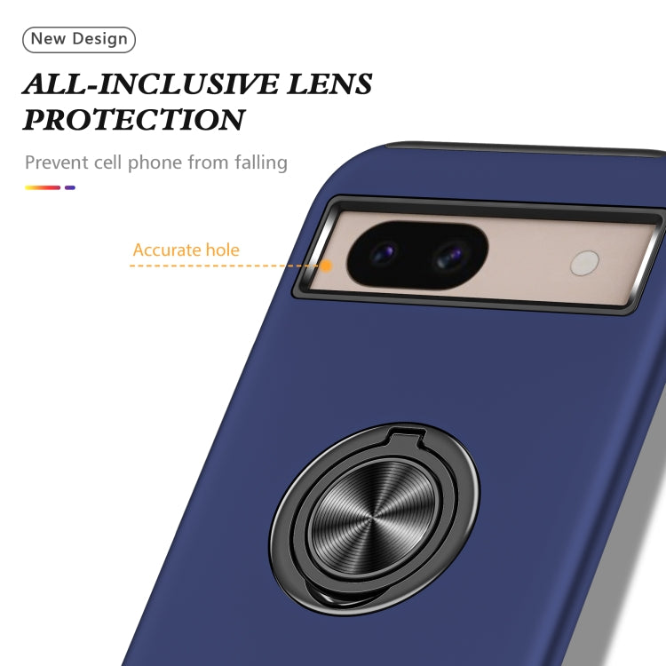 For Google Pixel 8a PC + TPU Magnetic Phone Case with Invisible Ring Holder