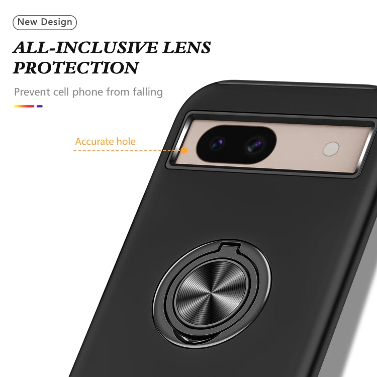 For Google Pixel 8a PC + TPU Magnetic Phone Case with Invisible Ring Holder