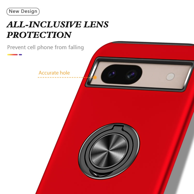 For Google Pixel 8a PC + TPU Magnetic Phone Case with Invisible Ring Holder