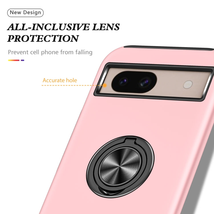 For Google Pixel 8a PC + TPU Magnetic Phone Case with Invisible Ring Holder