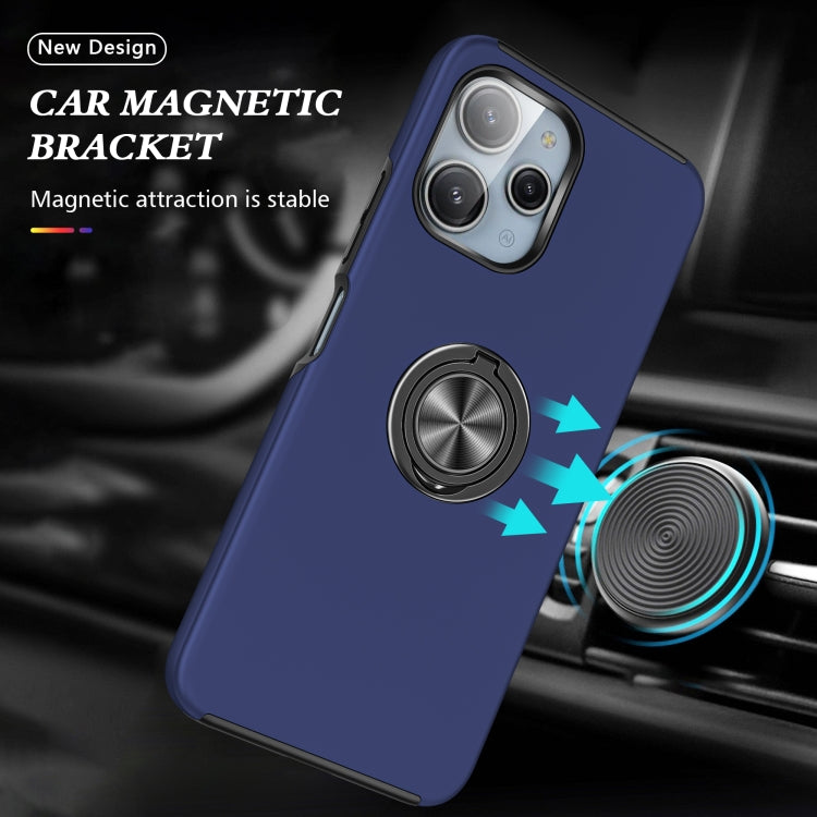 For Redmi 12 4G PC + TPU Magnetic Phone Case with Invisible Ring Holder
