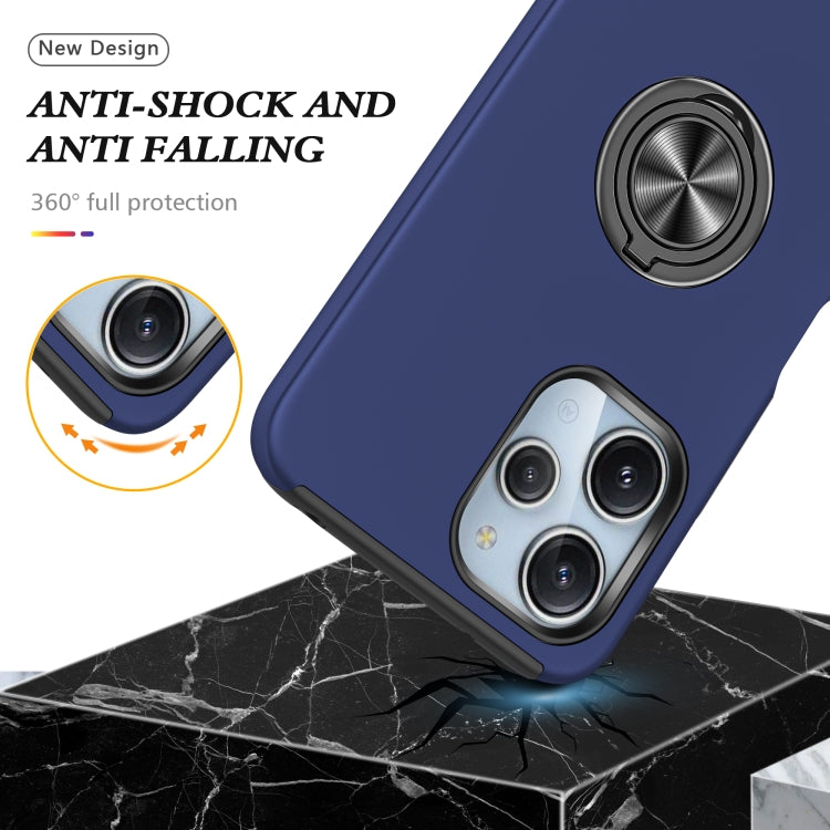 For Redmi 12 4G PC + TPU Magnetic Phone Case with Invisible Ring Holder
