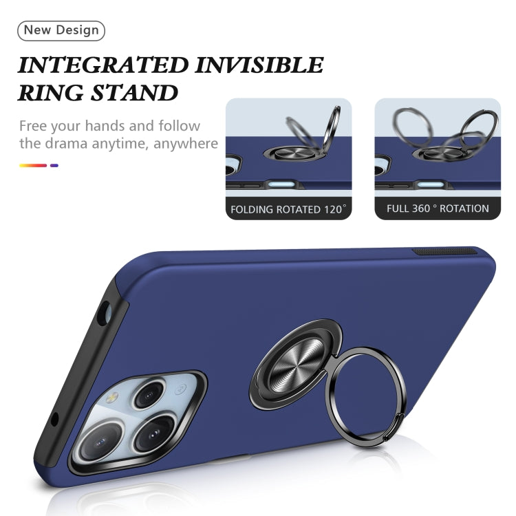 For Redmi 12 4G PC + TPU Magnetic Phone Case with Invisible Ring Holder