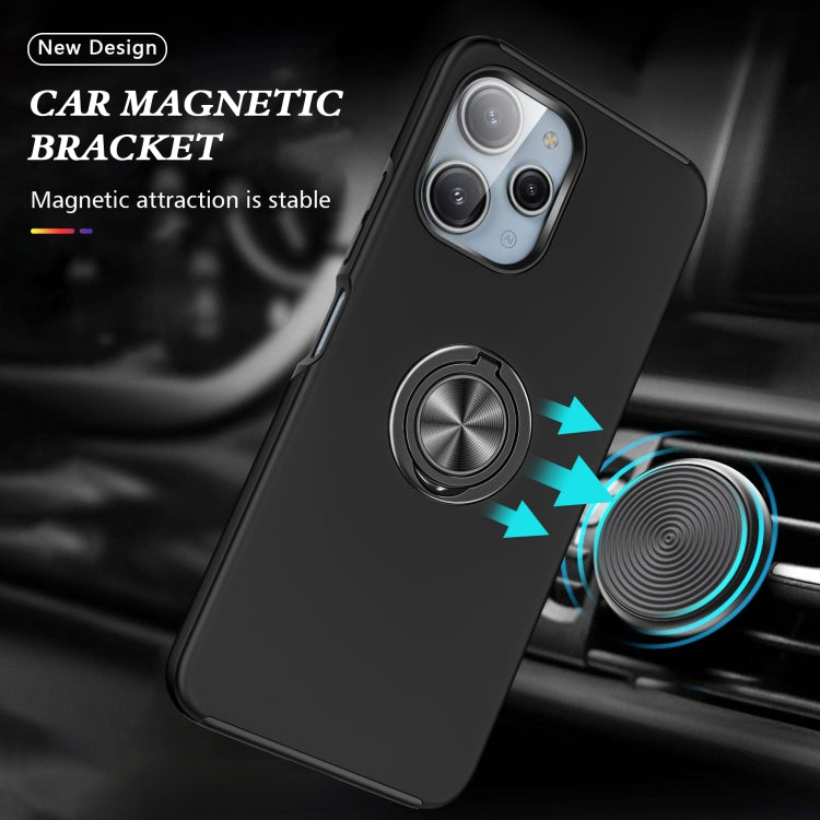 For Redmi 12 4G PC + TPU Magnetic Phone Case with Invisible Ring Holder