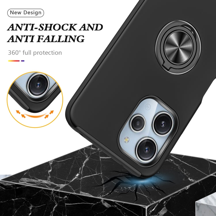 For Redmi 12 4G PC + TPU Magnetic Phone Case with Invisible Ring Holder