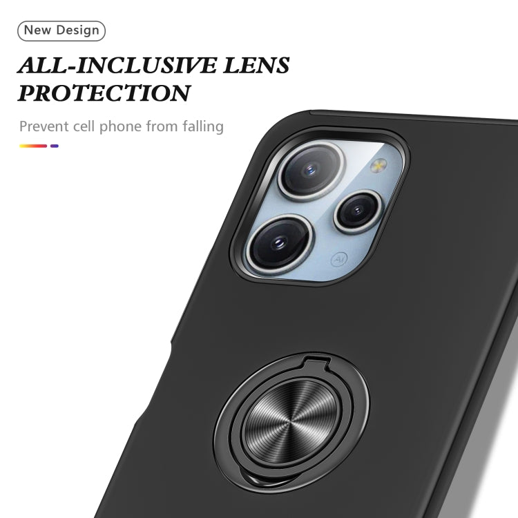 For Redmi 12 4G PC + TPU Magnetic Phone Case with Invisible Ring Holder