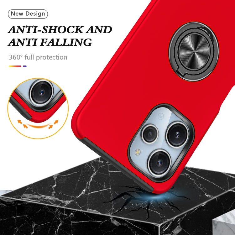 For Redmi 12 4G PC + TPU Magnetic Phone Case with Invisible Ring Holder