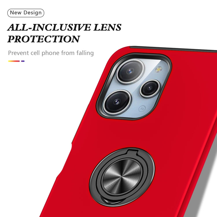 For Redmi 12 4G PC + TPU Magnetic Phone Case with Invisible Ring Holder