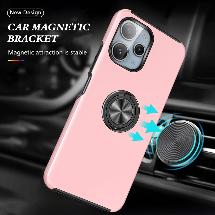 For Redmi 12 4G PC + TPU Magnetic Phone Case with Invisible Ring Holder