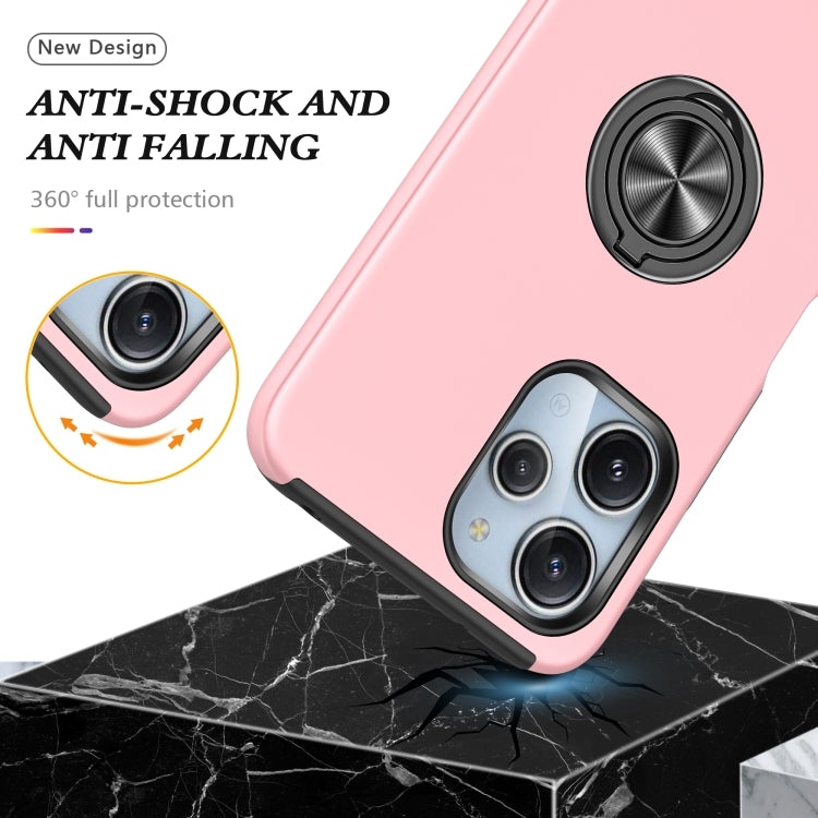 For Redmi 12 4G PC + TPU Magnetic Phone Case with Invisible Ring Holder