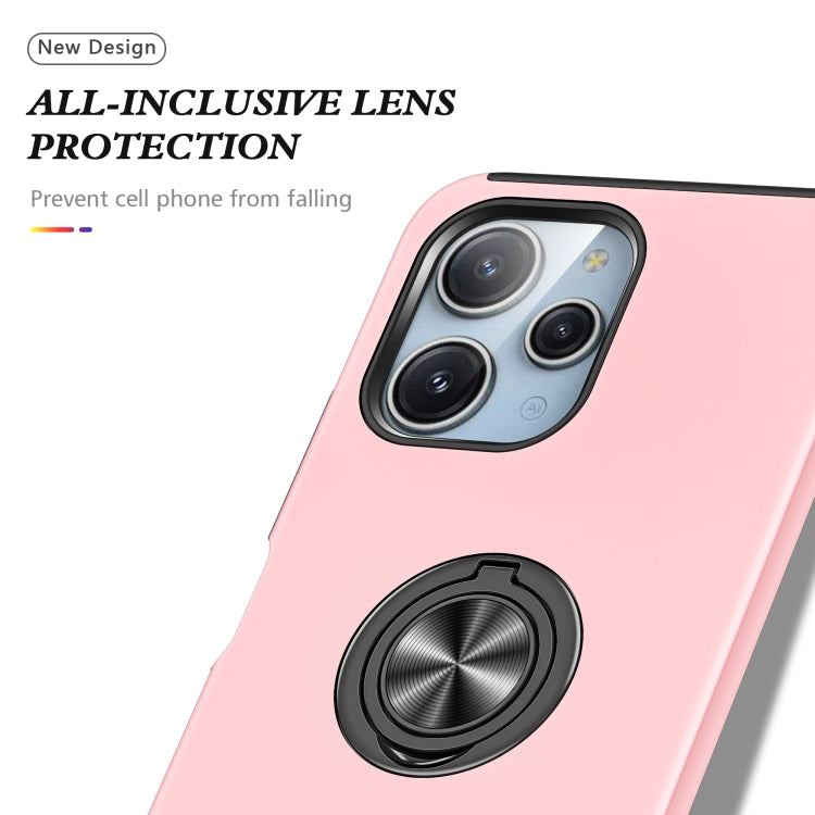 For Redmi 12 4G PC + TPU Magnetic Phone Case with Invisible Ring Holder