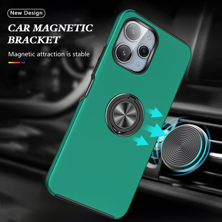 For Redmi 12 4G PC + TPU Magnetic Phone Case with Invisible Ring Holder