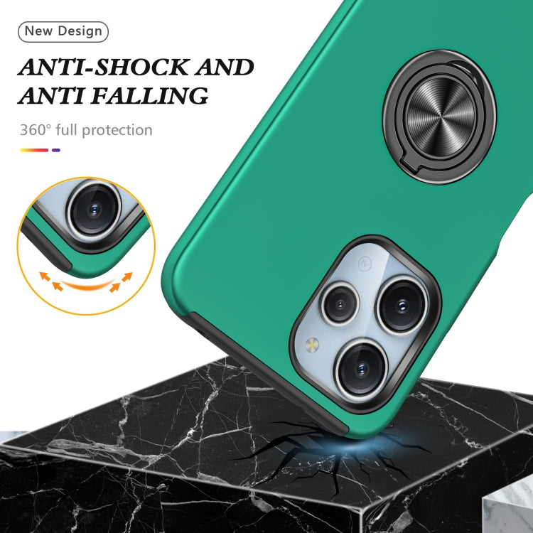 For Redmi 12 4G PC + TPU Magnetic Phone Case with Invisible Ring Holder