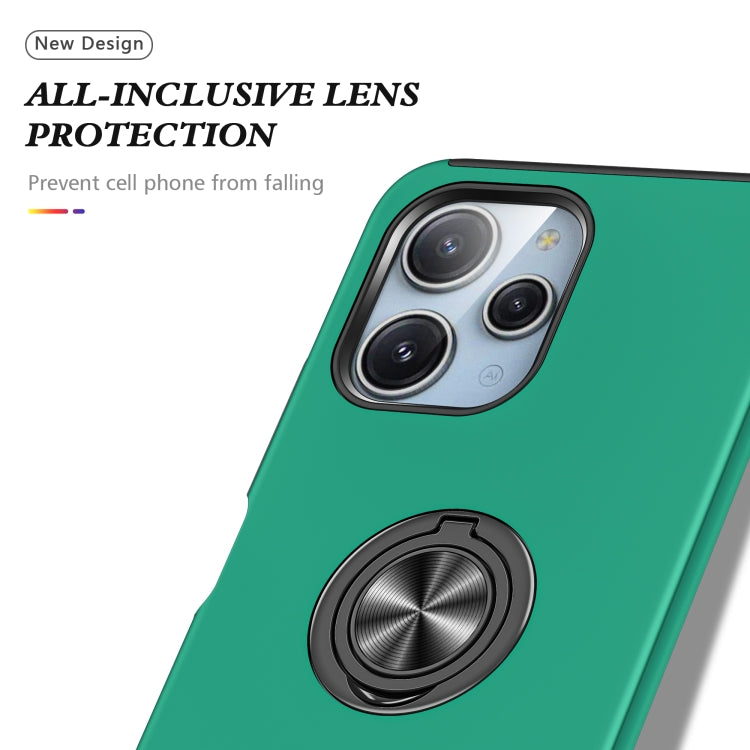 For Redmi 12 4G PC + TPU Magnetic Phone Case with Invisible Ring Holder
