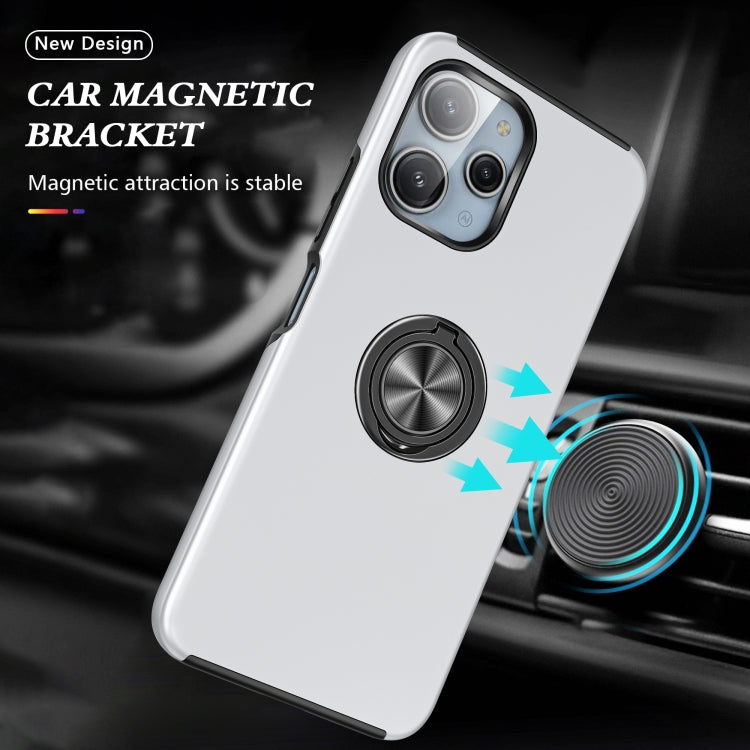 For Redmi 12 4G PC + TPU Magnetic Phone Case with Invisible Ring Holder