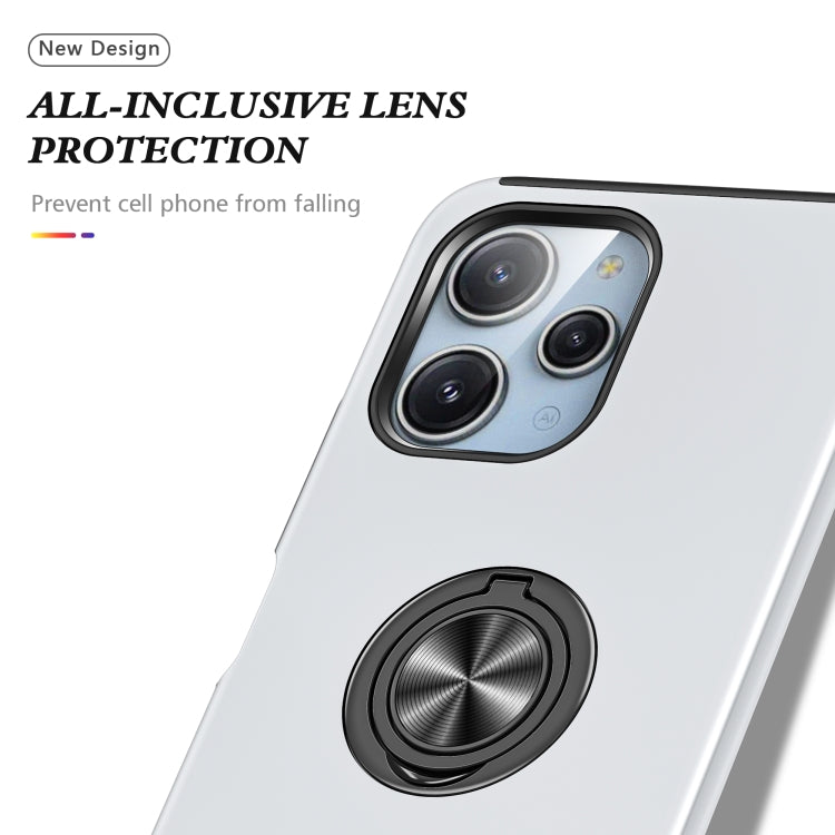 For Redmi 12 4G PC + TPU Magnetic Phone Case with Invisible Ring Holder