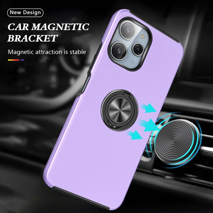 For Redmi 12 4G PC + TPU Magnetic Phone Case with Invisible Ring Holder