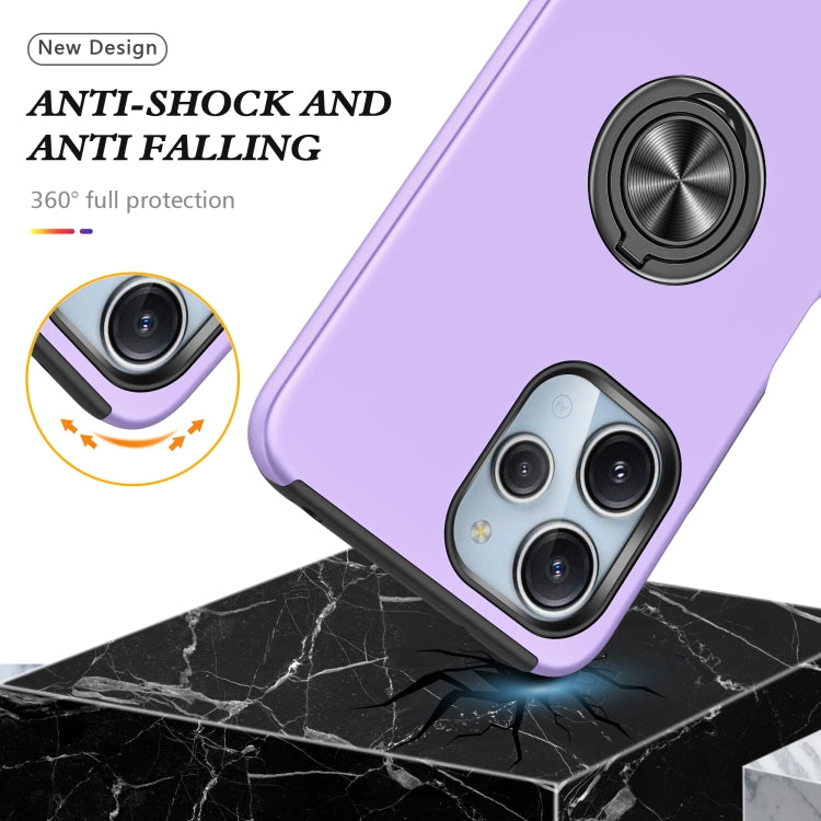 For Redmi 12 4G PC + TPU Magnetic Phone Case with Invisible Ring Holder