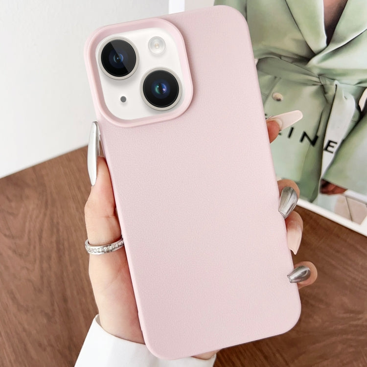 For iPhone 14 Plus Leather Texture TPU Full Coverage Phone Case