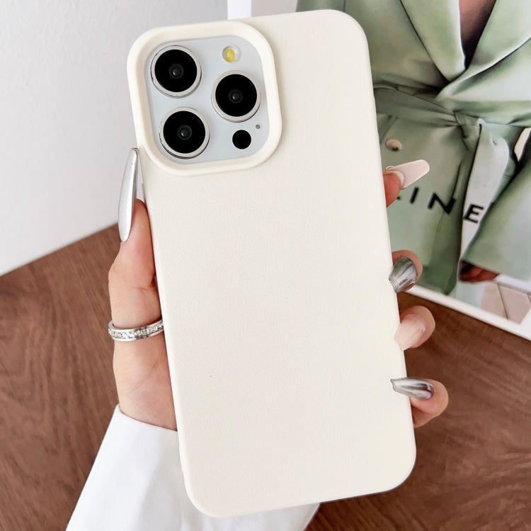 For iPhone 14 Pro Max Leather Texture TPU Full Coverage Phone Case