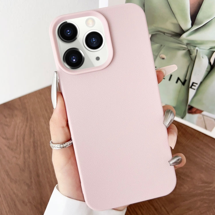 For iPhone 11 Pro Max Leather Texture TPU Full Coverage Phone Case