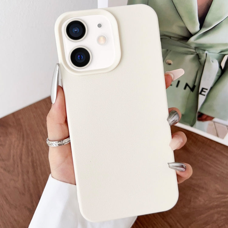 For iPhone 11 Leather Texture TPU Full Coverage Phone Case