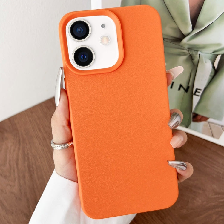 For iPhone 11 Leather Texture TPU Full Coverage Phone Case