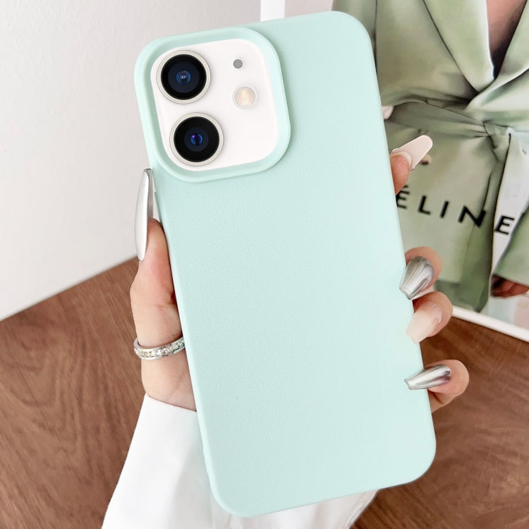 For iPhone 11 Leather Texture TPU Full Coverage Phone Case