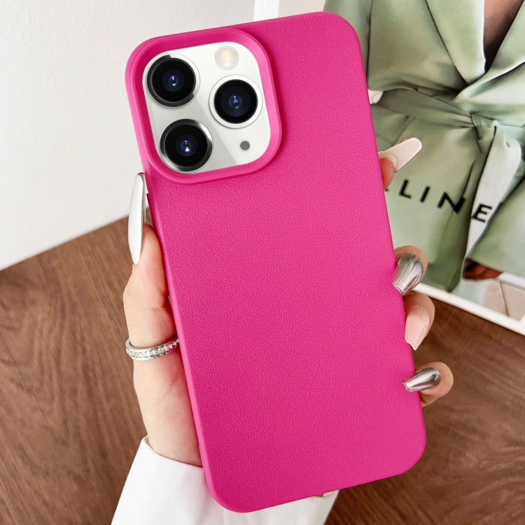 For iPhone 11 Pro Leather Texture TPU Full Coverage Phone Case