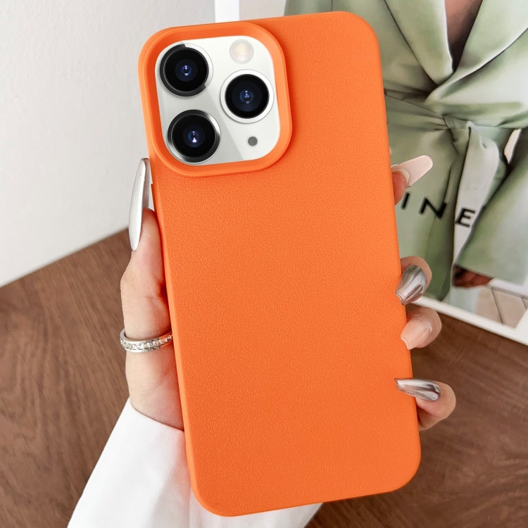 For iPhone 11 Pro Leather Texture TPU Full Coverage Phone Case
