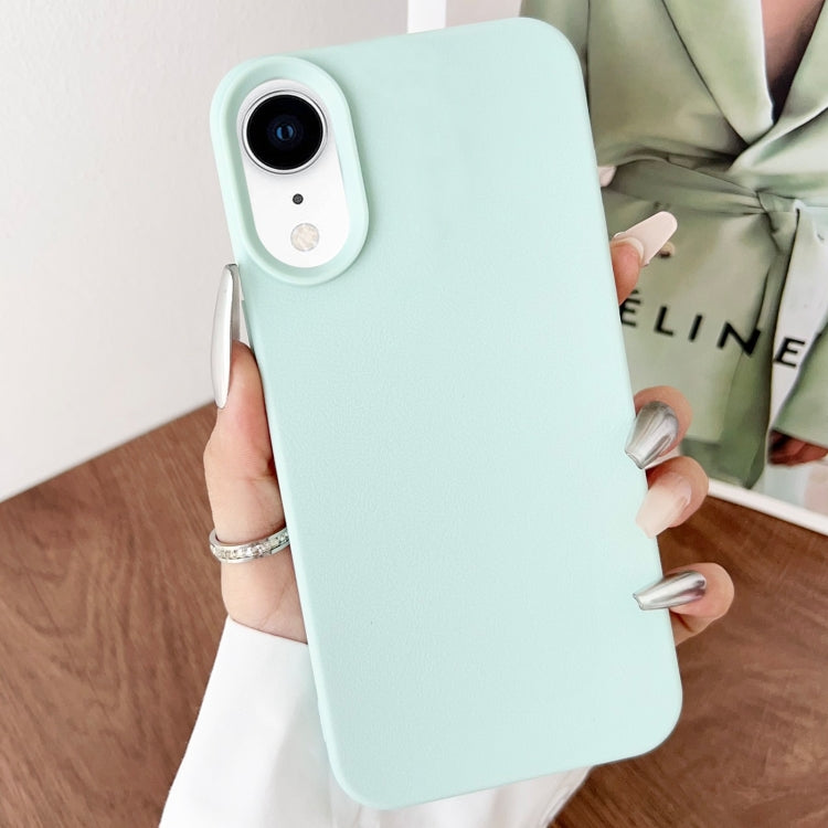 For iPhone XR Leather Texture TPU Full Coverage Phone Case