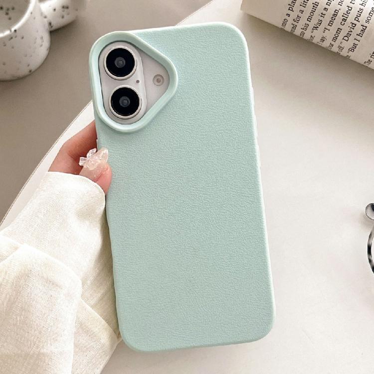 For iPhone 17 Leather Texture TPU Full Coverage Phone Case