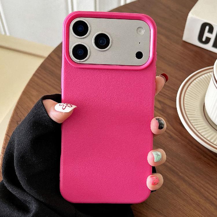 For iPhone 17 Pro Leather Texture TPU Full Coverage Phone Case