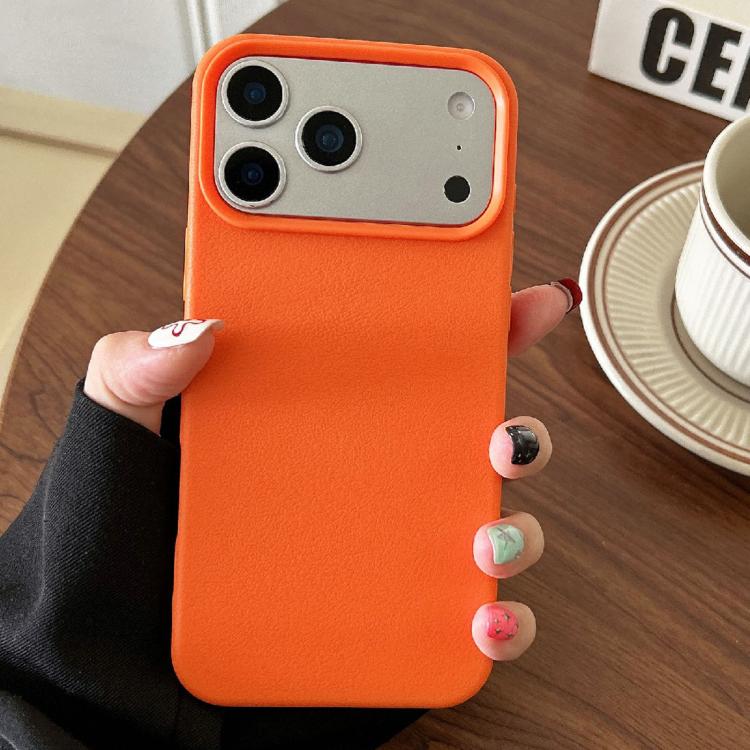 For iPhone 17 Pro Leather Texture TPU Full Coverage Phone Case