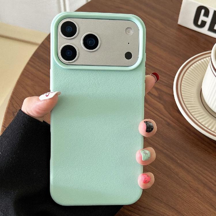 For iPhone 17 Pro Leather Texture TPU Full Coverage Phone Case