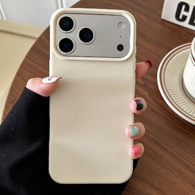 For iPhone 17 Pro Max Leather Texture TPU Full Coverage Phone Case
