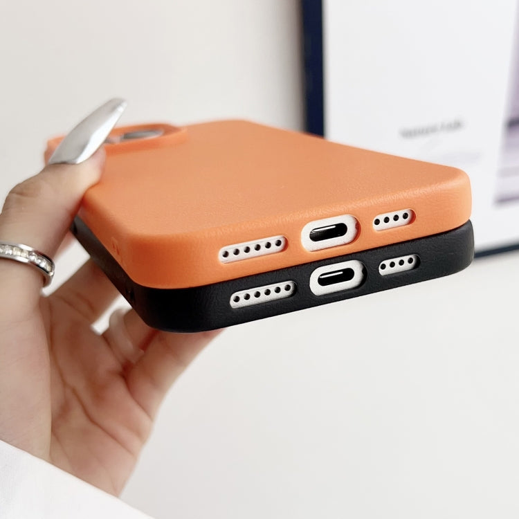 For iPhone XS Max Leather Texture TPU Full Coverage Phone Case