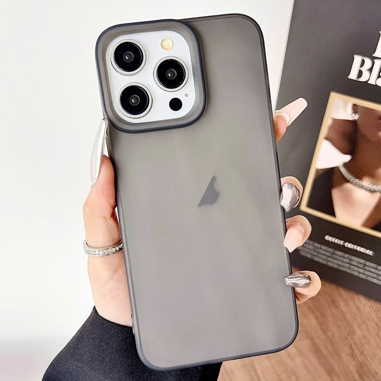 For iPhone 16 Pro Frosted Translucent TPU Full Coverage Phone Case