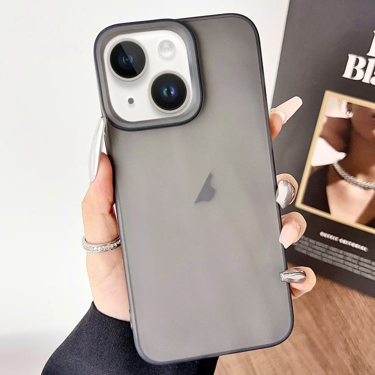 For iPhone 14 Frosted Translucent TPU Full Coverage Phone Case