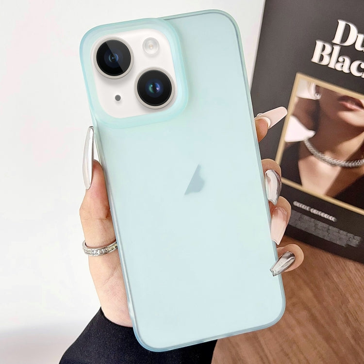 For iPhone 14 Frosted Translucent TPU Full Coverage Phone Case