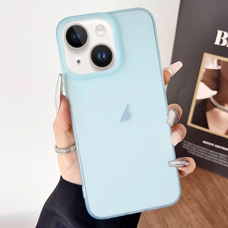 For iPhone 13 Frosted Translucent TPU Full Coverage Phone Case