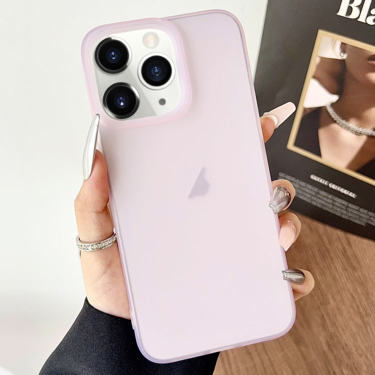 For iPhone 11 Pro Frosted Translucent TPU Full Coverage Phone Case