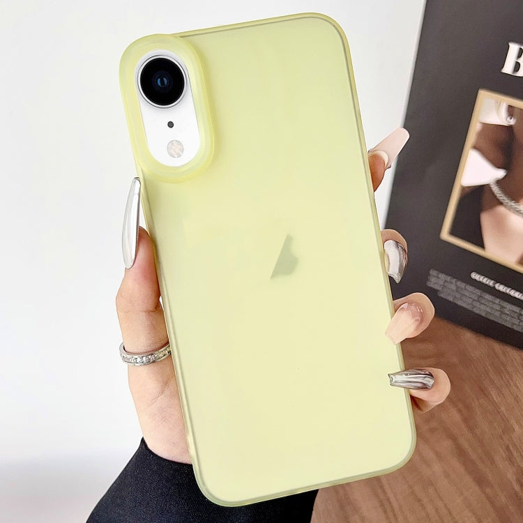 For iPhone XR Frosted Translucent TPU Full Coverage Phone Case