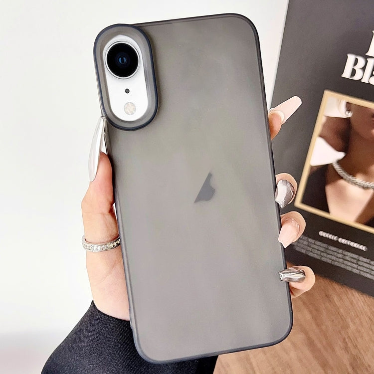 For iPhone XR Frosted Translucent TPU Full Coverage Phone Case